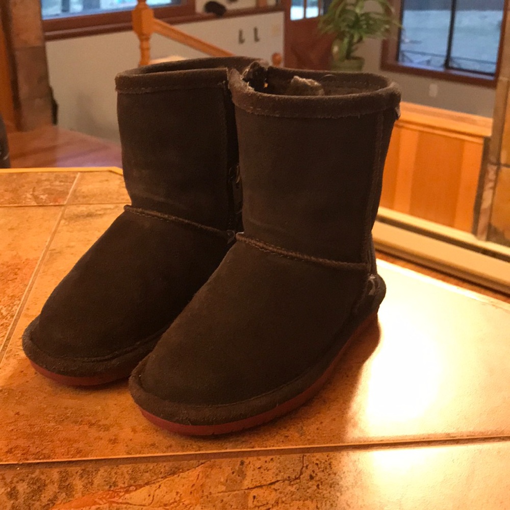 Bear Paw grey boots.